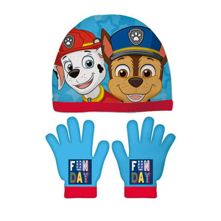 Zestaw czapka i rękawiczki dla dzieci Psi Patrol