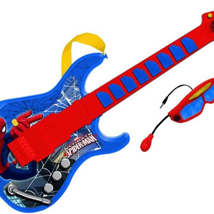 SpiderMan Electronic Guitar with Glasses with  Microphone